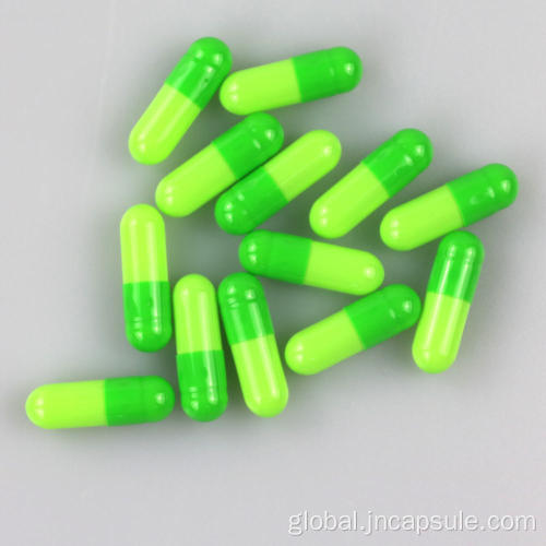 Colorful Capsule Empty Gelatin Size 0 dark and light blue capsule Supplier